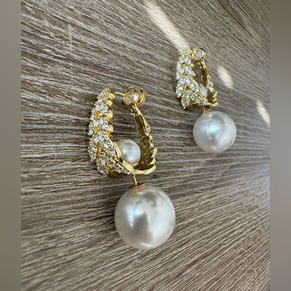 Statement pearl earrings N699 - Picture 4 of 8